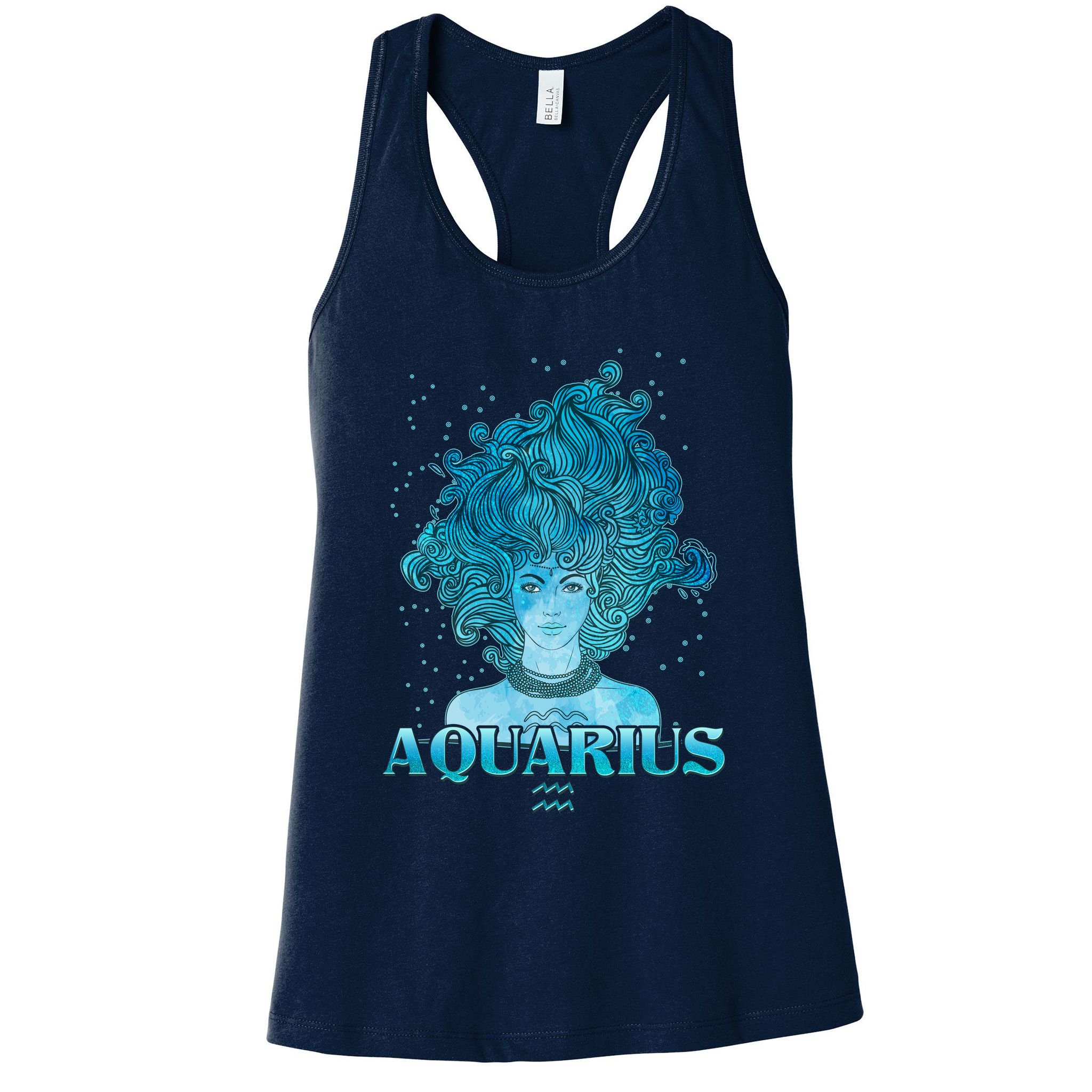 Aquarius Zodiac Woman Womens Tank Top