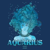 Aquarius Zodiac Woman Visor