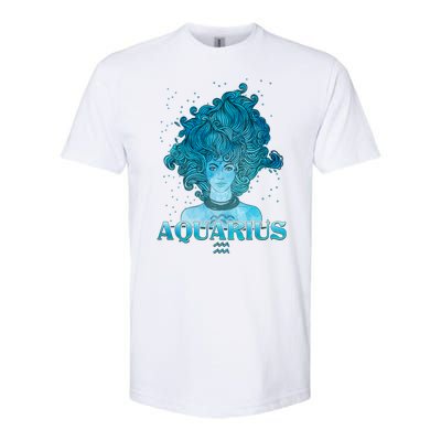 Aquarius Zodiac Woman Softstyle CVC T-Shirt