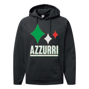 Azzurri Italy Italia Soccer Football 2021 Performance Fleece Hoodie