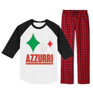 Azzurri Italy Italia Soccer Football 2021 Raglan Sleeve Pajama Set