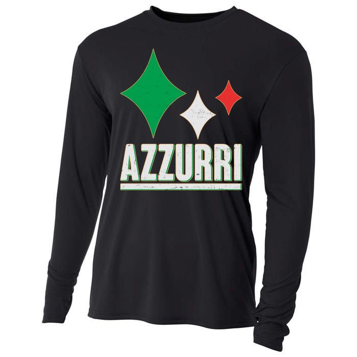 Azzurri Italy Italia Soccer Football 2021 Cooling Performance Long Sleeve Crew