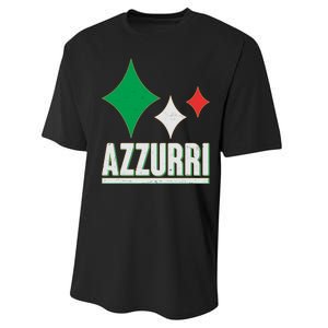 Azzurri Italy Italia Soccer Football 2021 Performance Sprint T-Shirt