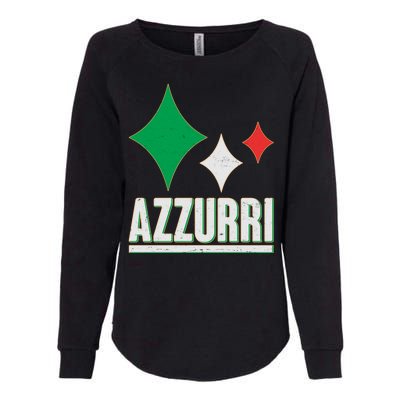 Azzurri Italy Italia Soccer Football 2021 Womens California Wash Sweatshirt