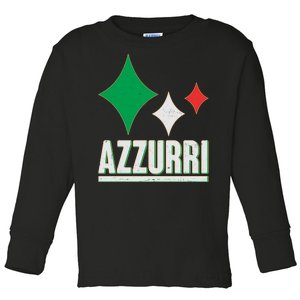 Azzurri Italy Italia Soccer Football 2021 Toddler Long Sleeve Shirt