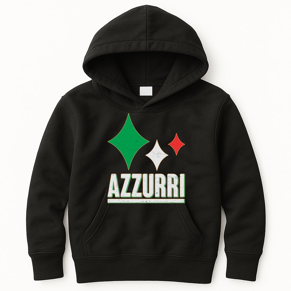 Azzurri Italy Italia Soccer Football 2021 Kids Hoodie