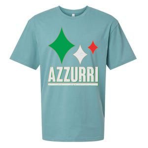 Azzurri Italy Italia Soccer Football 2021 Sueded Cloud Jersey T-Shirt