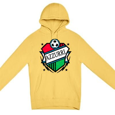 Azzurri Italy Soccer Fan Premium Pullover Hoodie