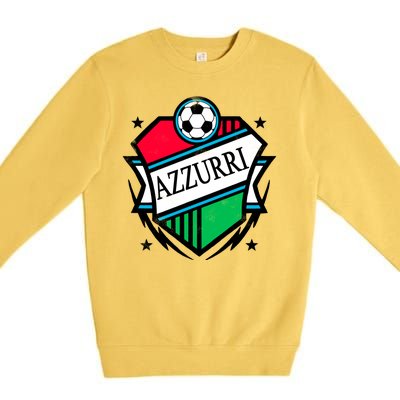 Azzurri Italy Soccer Fan Premium Crewneck Sweatshirt