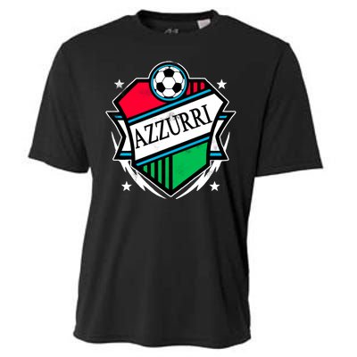 Azzurri Italy Soccer Fan Cooling Performance Crew T-Shirt