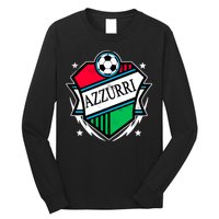 Azzurri Italy Soccer Fan Long Sleeve Shirt