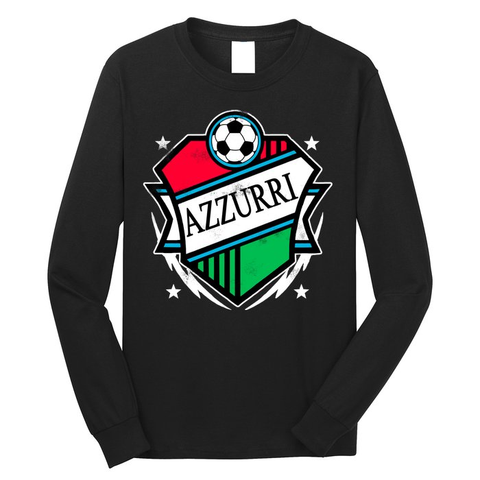 Azzurri Italy Soccer Fan Long Sleeve Shirt