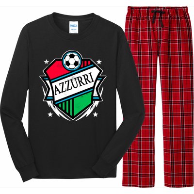 Azzurri Italy Soccer Fan Long Sleeve Pajama Set