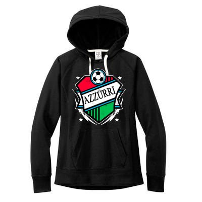 Azzurri Italy Soccer Fan Women's Fleece Hoodie