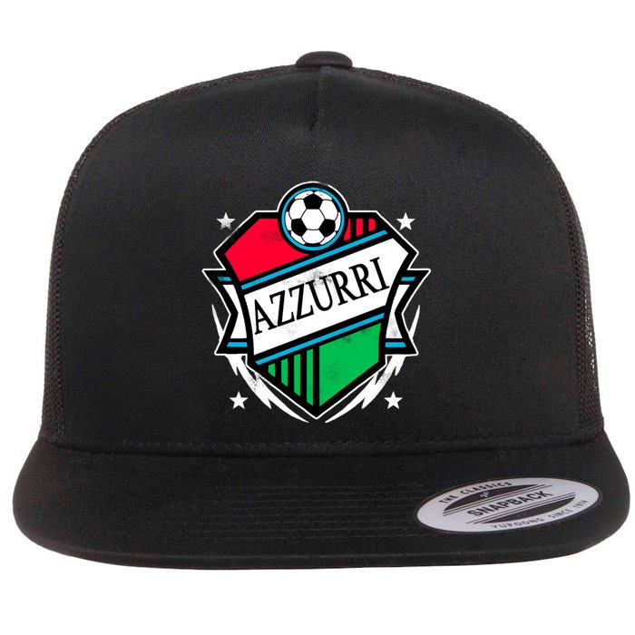 Azzurri Italy Soccer Fan Flatbill Hat