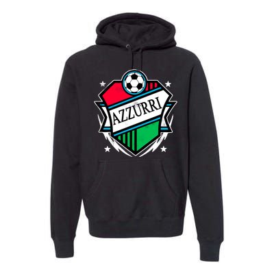 Azzurri Italy Soccer Fan Premium Hoodie