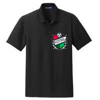 Azzurri Italy Soccer Fan Dry Zone Grid Polo