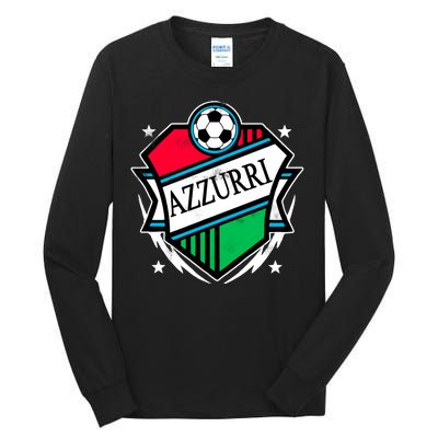 Azzurri Italy Soccer Fan Tall Long Sleeve T-Shirt