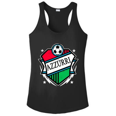 Azzurri Italy Soccer Fan Ladies PosiCharge Competitor Racerback Tank