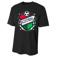 Azzurri Italy Soccer Fan Performance Sprint T-Shirt