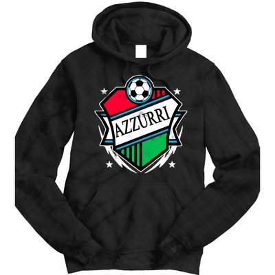 Azzurri Italy Soccer Fan Tie Dye Hoodie