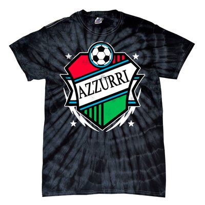 Azzurri Italy Soccer Fan Tie-Dye T-Shirt