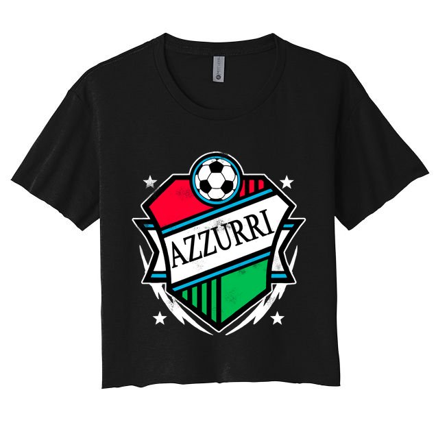 Azzurri Italy Soccer Fan Crop Top