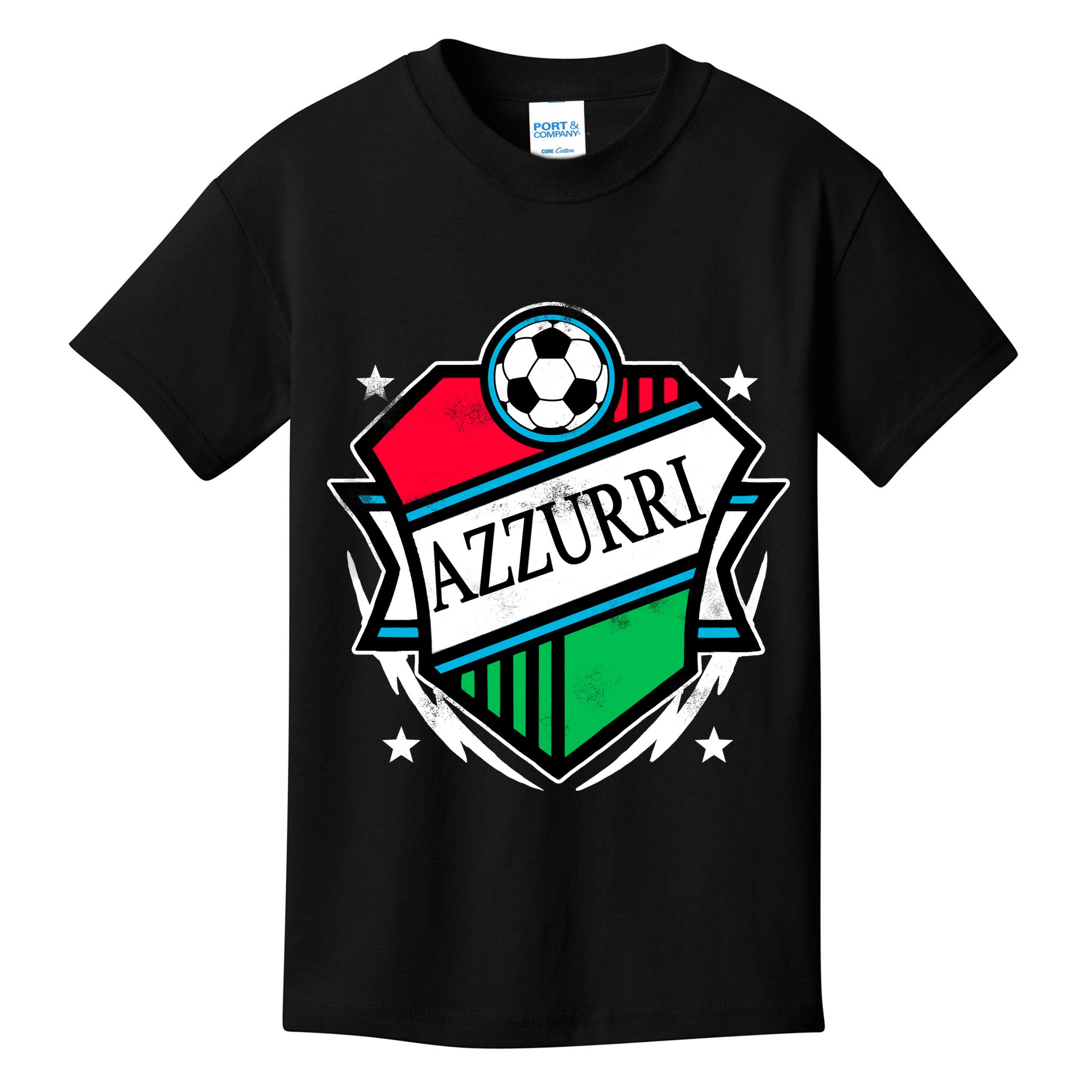 Azzurri Italy Soccer Fan Kids T-Shirt