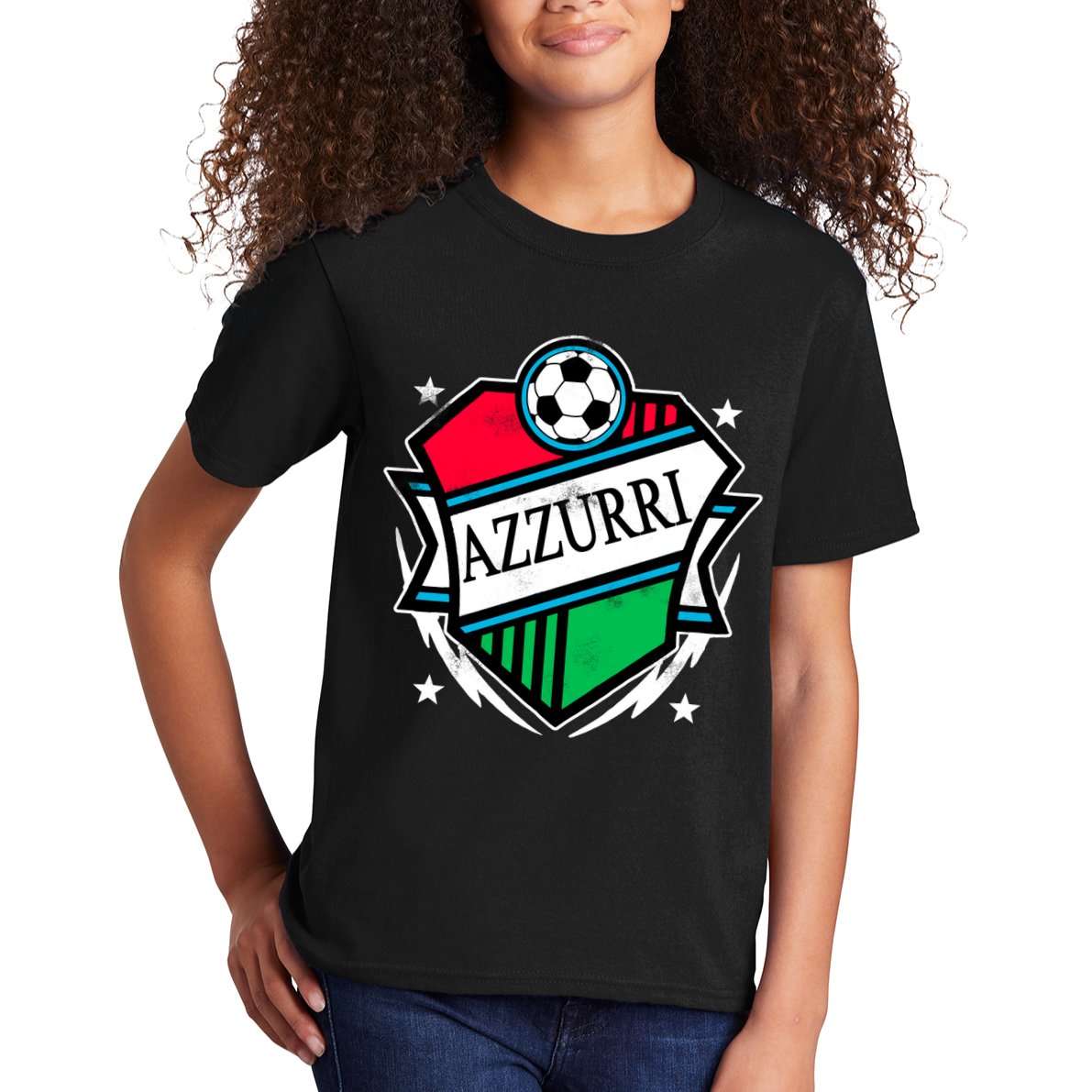 Azzurri Italy Soccer Fan Kids T-Shirt