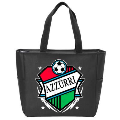 Azzurri Italy Soccer Fan Zip Tote Bag