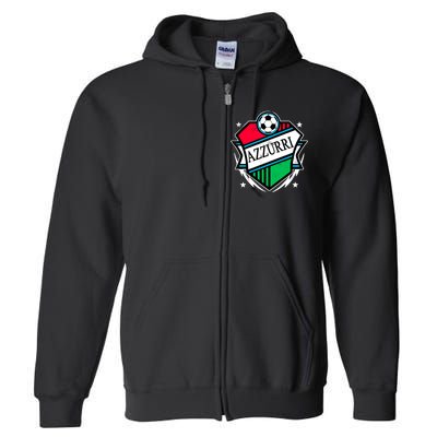 Azzurri Italy Soccer Fan Full Zip Hoodie