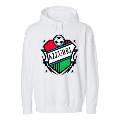 Azzurri Italy Soccer Fan Garment-Dyed Fleece Hoodie