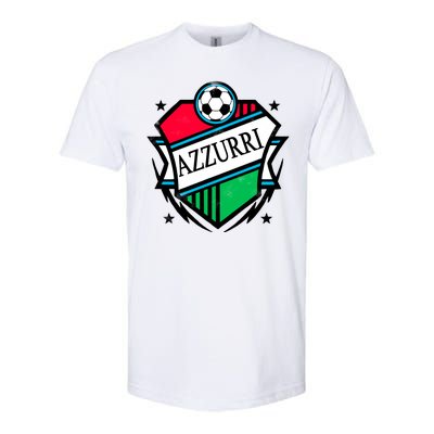 Azzurri Italy Soccer Fan Softstyle CVC T-Shirt