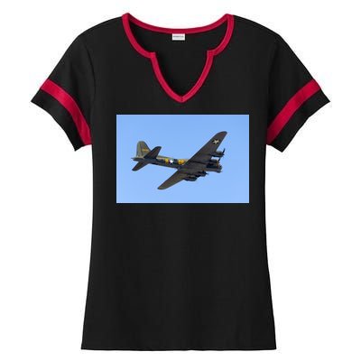 B-17G FLYING FORTRESS Ladies Halftime Notch Neck Tee