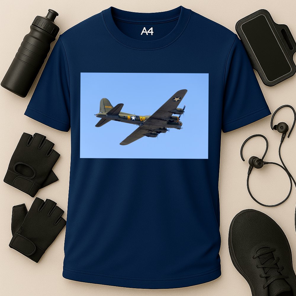 B-17G FLYING FORTRESS Cooling Performance Crew T-Shirt