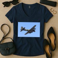 B-17G FLYING FORTRESS Women's V-Neck T-Shirt