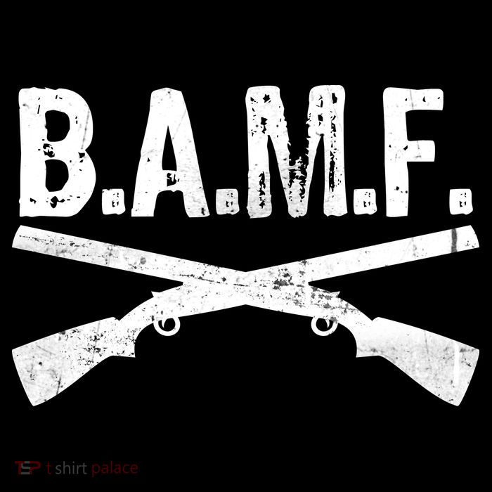 B.A.M.F. Guns Badass Full-Length Apron With Pockets