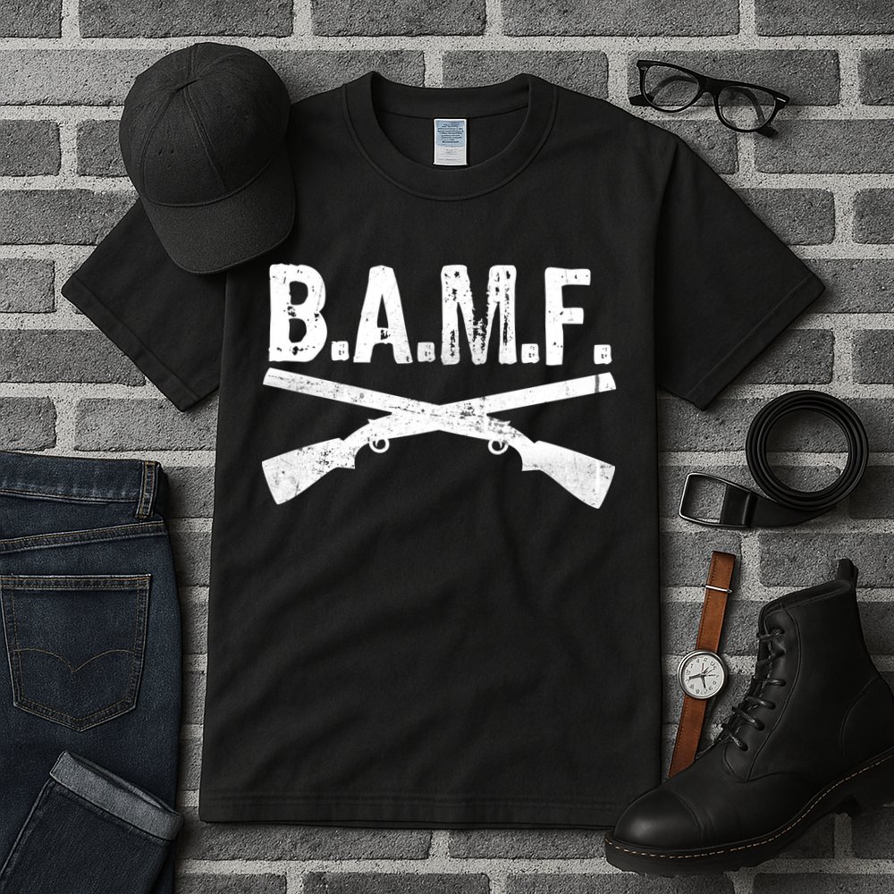 B.A.M.F. Guns Badass Tall T-Shirt