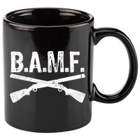 B.A.M.F. Guns Badass 11oz C Handle Ceramic Mug