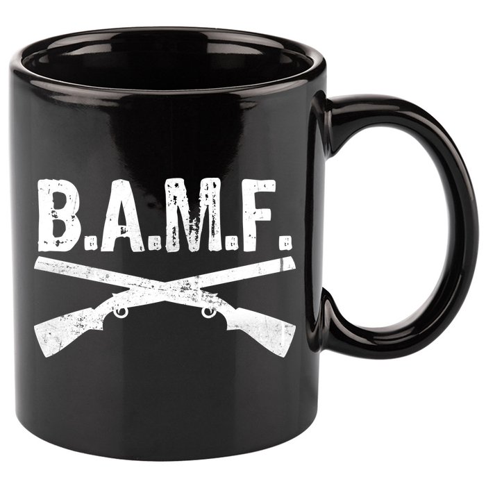 B.A.M.F. Guns Badass 11oz C Handle Ceramic Mug