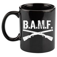 B.A.M.F. Guns Badass 11oz C Handle Ceramic Mug