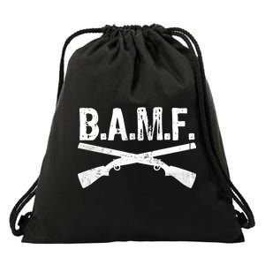 B.A.M.F. Guns Badass Drawstring Bag