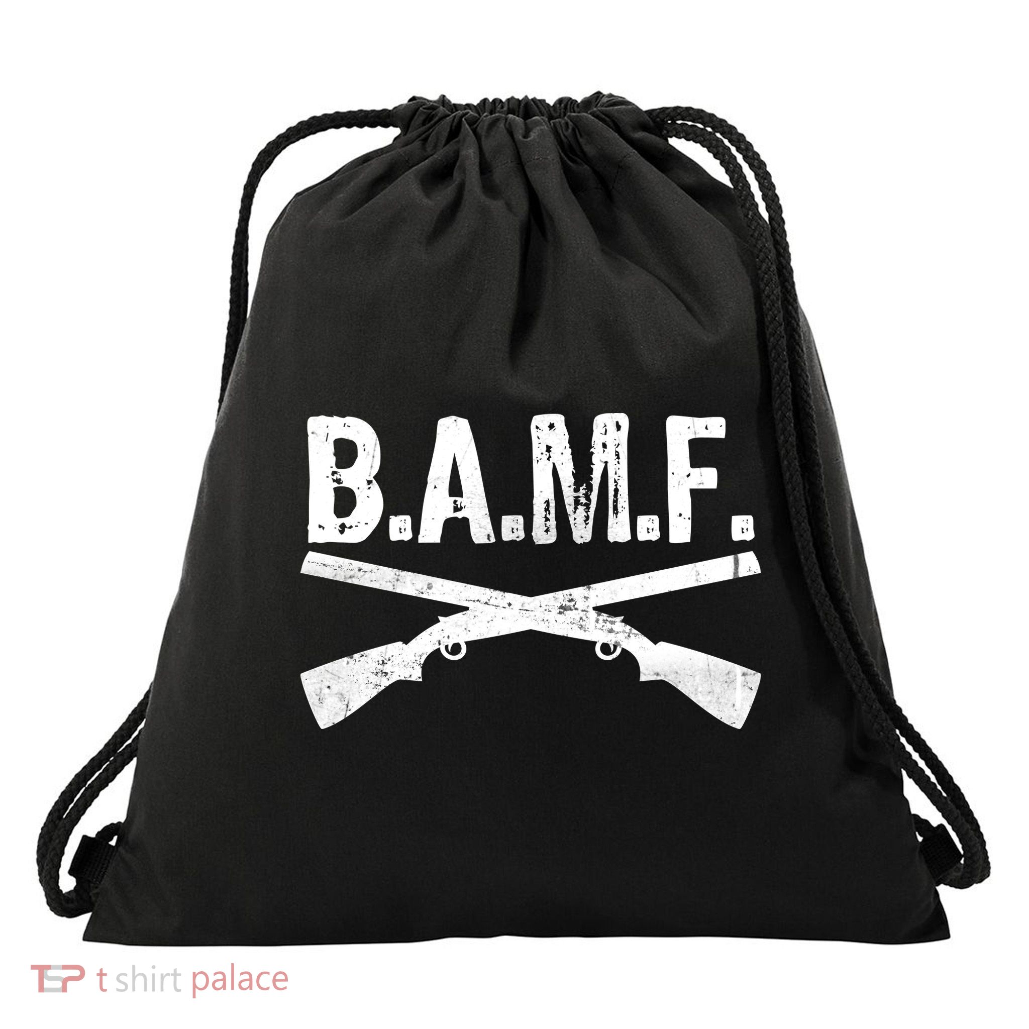 B.A.M.F. Guns Badass Drawstring Bag