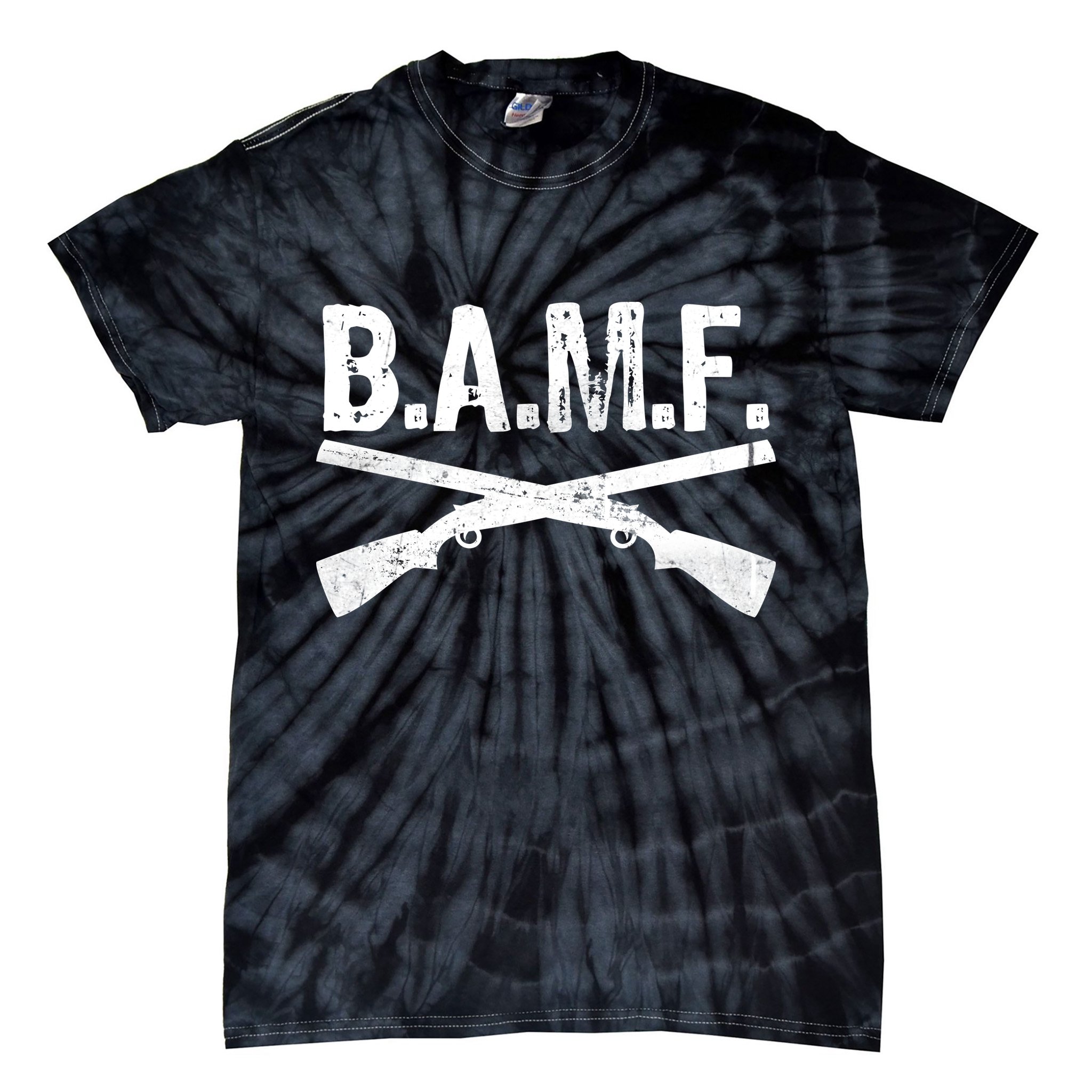 B.A.M.F. Guns Badass Tie-Dye T-Shirt