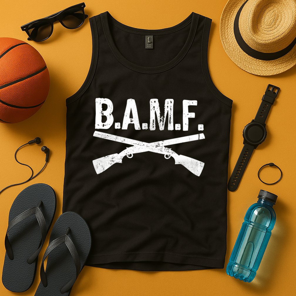 B.A.M.F. Guns Badass Tank Top