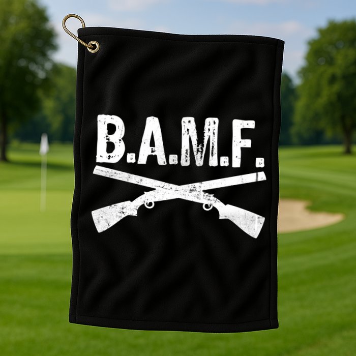 B.A.M.F. Guns Badass Golf Towel