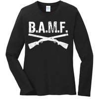 B.A.M.F. Guns Badass Ladies Long Sleeve Shirt