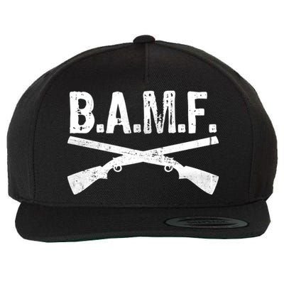 B.A.M.F. Guns Badass Wool Snapback Cap