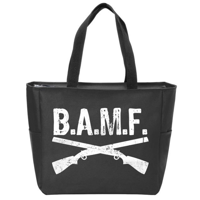 B.A.M.F. Guns Badass Zip Tote Bag