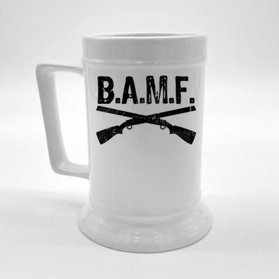 B.A.M.F. Guns Badass Beer Stein